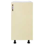 Corp inferior cu 1 usa Zebra, Alb/MDF Vanilie, fara blat, 40 x 82 x 50 cm Corp inferior cu 1 usa Zebra, Alb/MDF Vanilie, fara blat, 40 x 82 x 50 cm